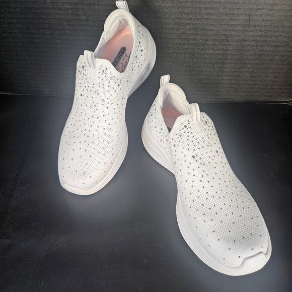 Skechers Flex 3.0 Glam Night Light Silver Style #150172 Slip On Sneakers 8 M - Picture 1 of 10